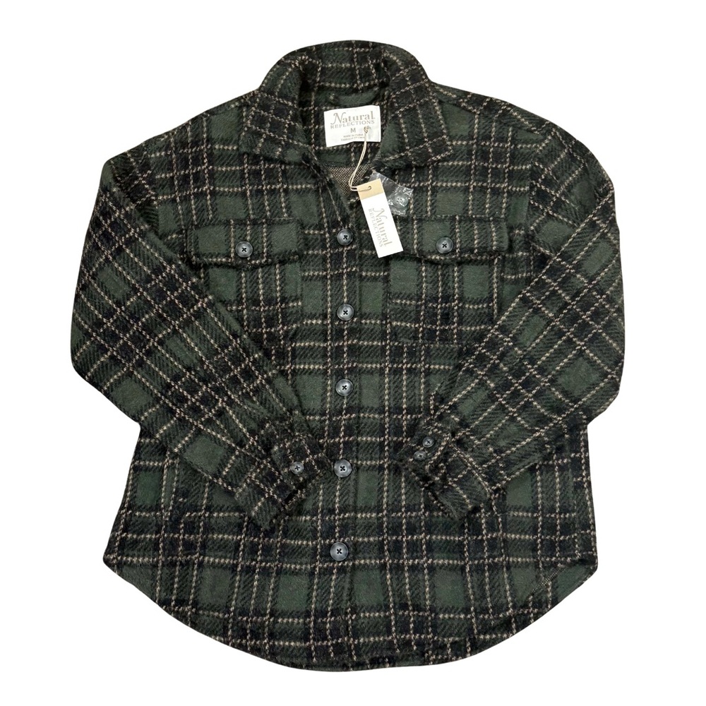 Natural Reflections Green Plaid Jacket